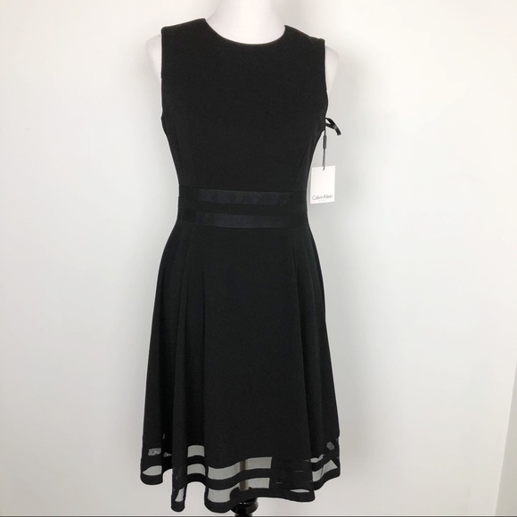 Calvin Klein Dresses & Skirts - Calvin Klein Black Fit & Flare Dress. 8.